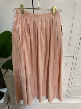 a new day Blush Pink Pleated Maxi Skirt